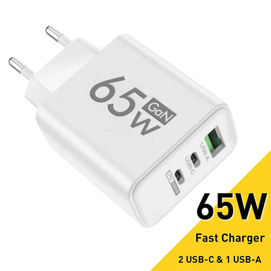 chargeur USB type-c 65W PD 3.0