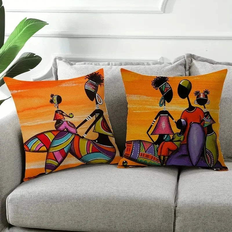 Taie d'oreiller traditionnelle lavable pour femmes africaines, 1 pièce,