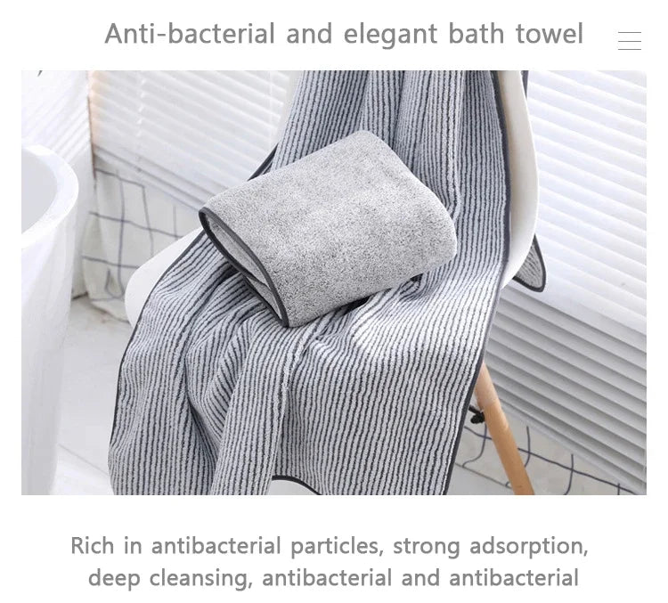 Serviettes de bain épaisses en microfibre, 1 pièce