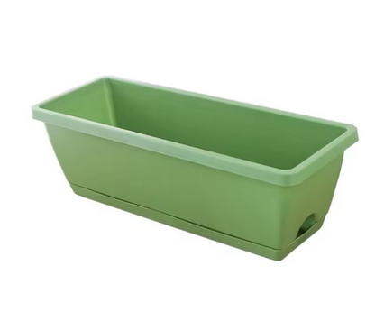 Bac à Fleurs Rectangulaire avec Système de Drainage Intégré