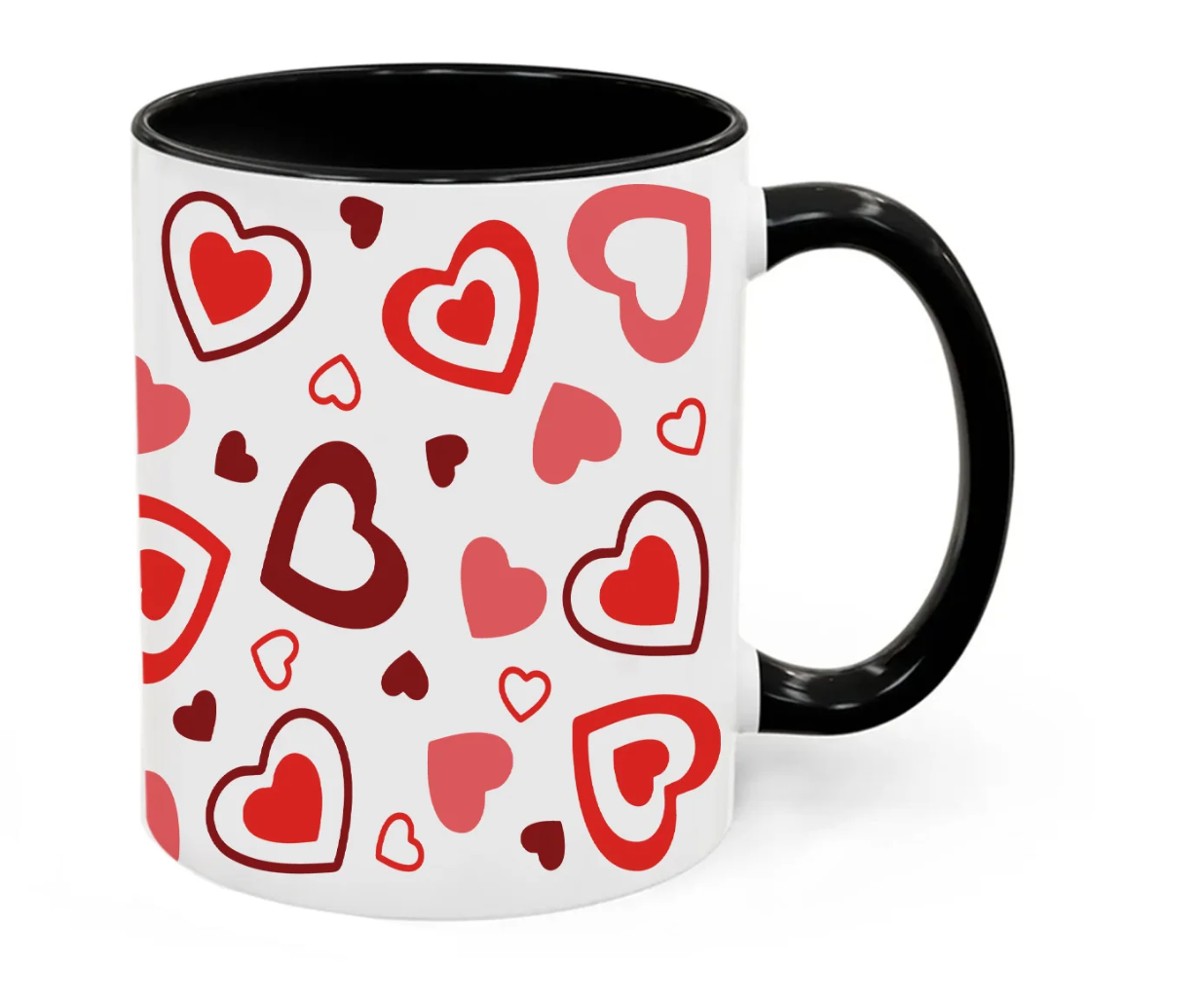 Mug Céramique Motifs Cœurs