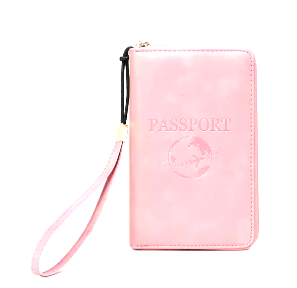 Étui de Voyage Zippé en Cuir PU