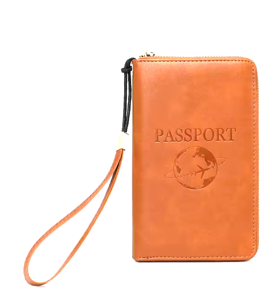 Étui de Voyage Zippé en Cuir PU