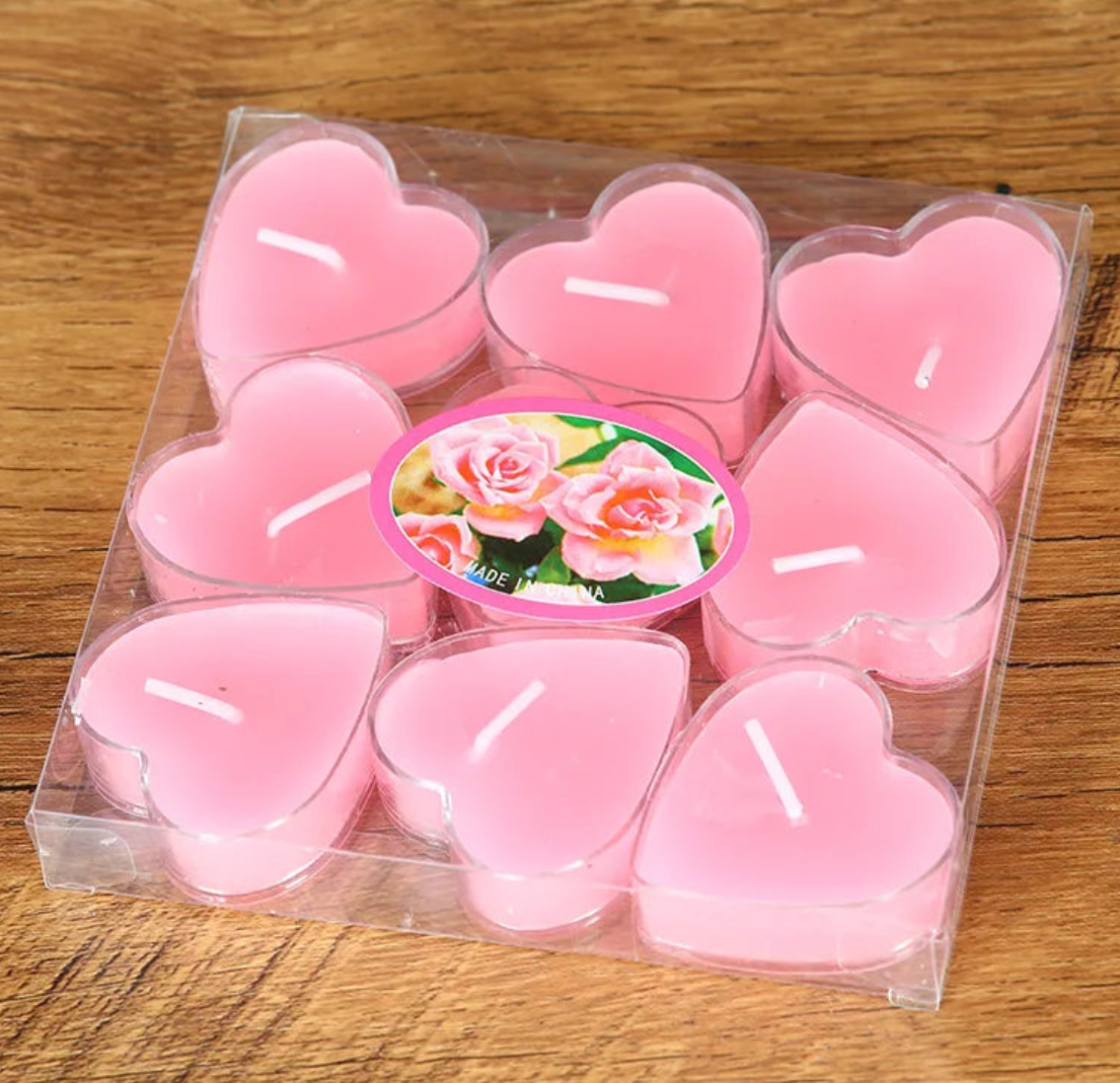 Pack de Bougies Chauffe-Plat Cœur