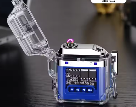 Briquet Tempête USB Étanche avec Lampe COB