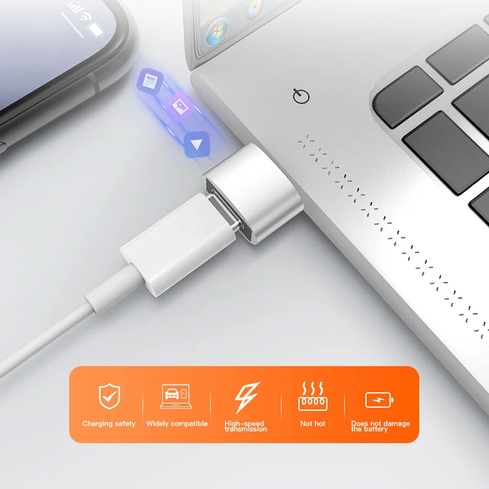 Adaptateur USB vers Type C OTG, 2 pièces