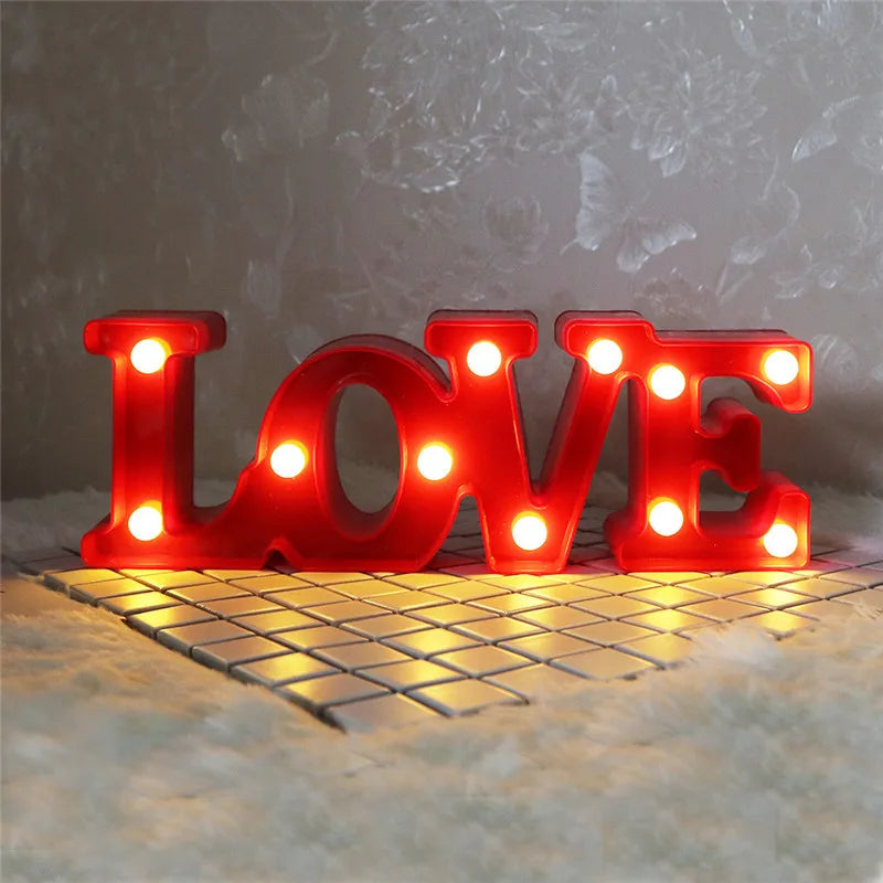 Lampe LED pour décoration saiint valentin