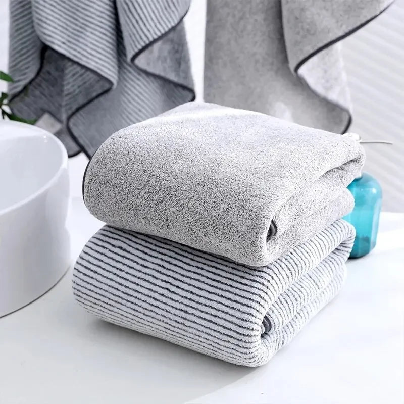 Serviettes de bain épaisses en microfibre, 1 pièce