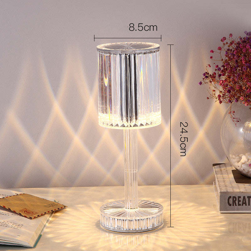 Novo candeeiro de mesa de cristal