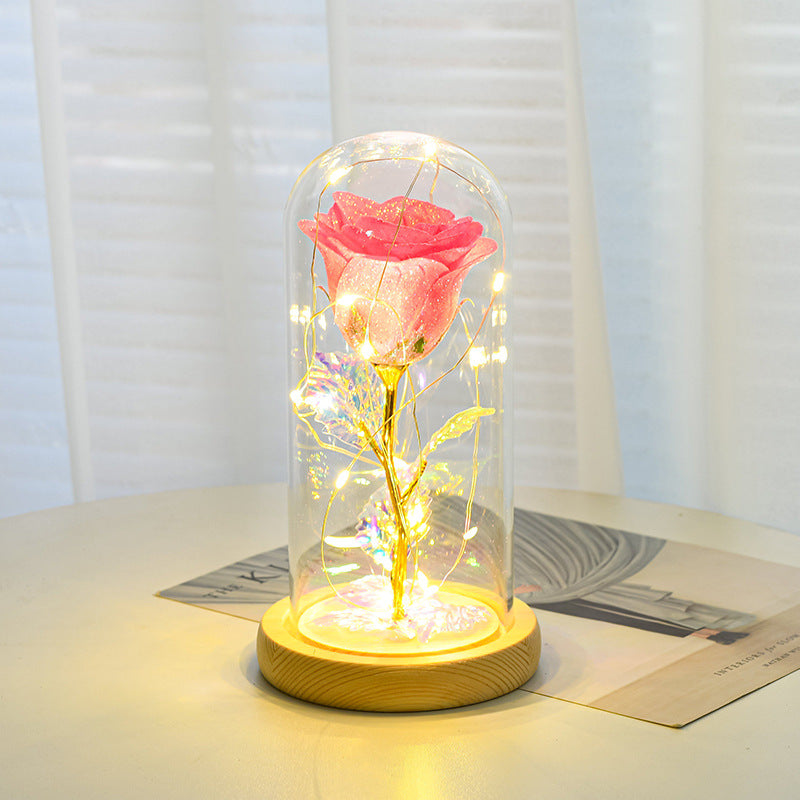 Lampe Éternelle Rose Fleurs LED Lumière